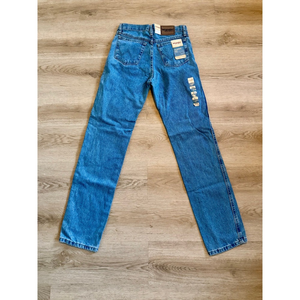 Wrangler Rugged Wear Classic Fit Mens Jeans 29x34 M Wash Blue Denim 1039902RI - Picture 5 of 6